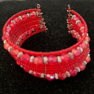 Red Beaded Bracelet